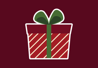 Christmas holiday festive design vector icon arts. Cute Christmas simple decoration arts for holiday month