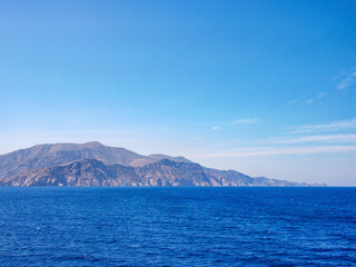 Fototapeta na wymiar Coast of Karpathos Island, Dodecanese, Greece