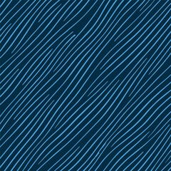 vector seamless line pattern on blue background