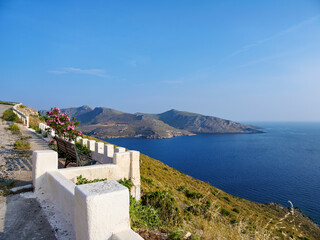 Fototapeta na wymiar Coast of Leros Island, Dodecanese, Greece