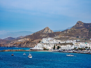 View towards Chora, Naxos City, Naxos Island, Cyclades, Greece