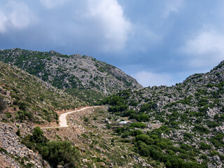 Fototapeta na wymiar Landscape of Nisyros Island, Dodecanese, Greece