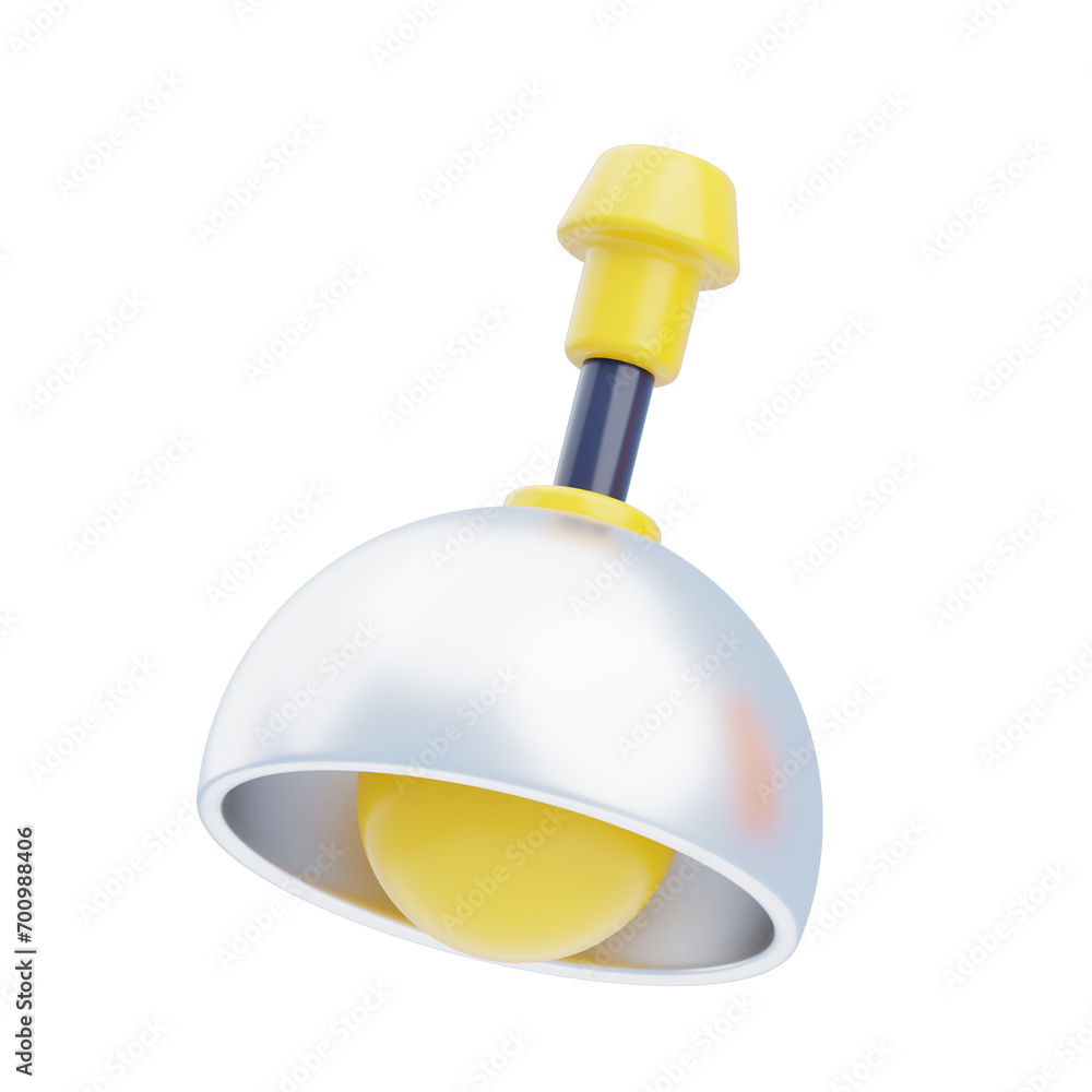 Poster 3d model of a hanging lamp. hanging lamp model for a stylish and ambient aesthetic. 3d illustration,
