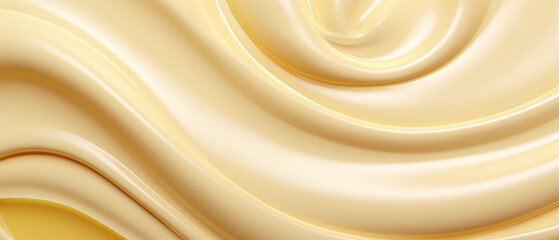 Close-up of a creamy white dessert swirl.
