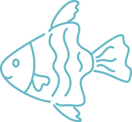 Obraz premium hand drawn kawaii coloring book illustration