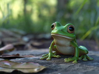 A cute frog