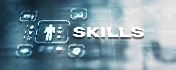 Obraz premium Skills improvement and personal development concept