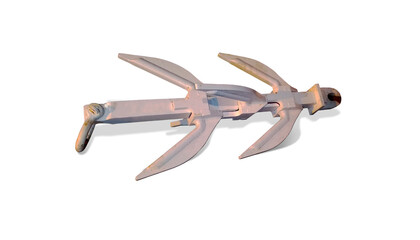Grapnel tool for lifting cables from the seabed, repairing submarine cables.