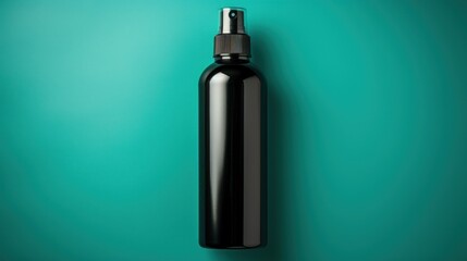 Fototapeta premium Spraybottle black flatlay