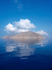 View towards the Tilos Island, Dodecanese, Greece