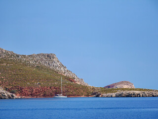 Coast of Tilos Island, Dodecanese, Greece