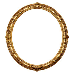 Obraz premium oval frame isolated on white
