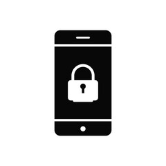 advance mobile phone security icon vector