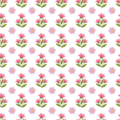 Free vector hand drawn small flowers pattern design