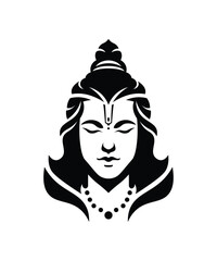 lord rama hindu god character mascot vector design - obrazy, fototapety, plakaty