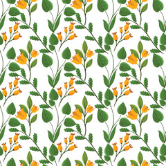 Free vector hand drawn a/w color's pattern design