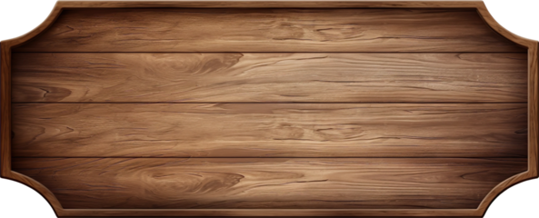 Wooden signboard transparent background