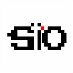 Design of the word "Sio" with a cross on the letter I.