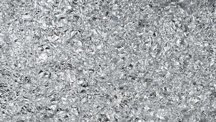 Aluminum Foil Paper, Wrinkled Aluminium Paper Pattern, Crumpled Tin Material Piece