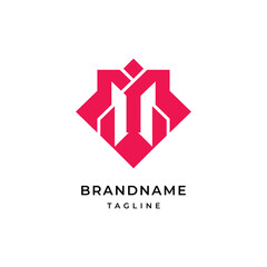 Abstract logo brand name design