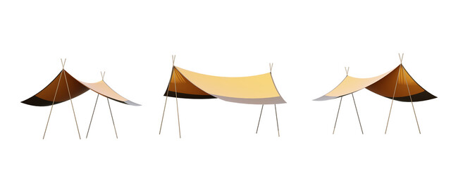tarp tent isolated