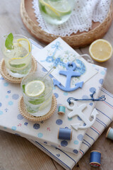 ミントとレモンのミネラルウォーター