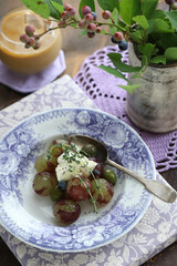 ブドウのデザート