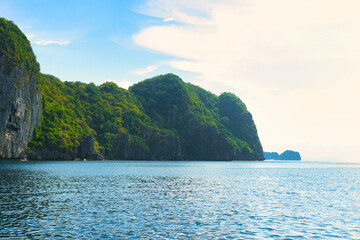 PALAWAN, PHILIPPINES - DECEMBER 21, 2023: Tropical Shimizu Island and paradise beach, El Nido,...