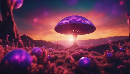ufo in the forest