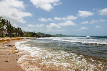 Bathsheba, Soup Bowl, Surf Spot, Barbados: view  the atlantic east coast.