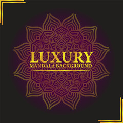 Luxury mandala background Arabic pattern art design