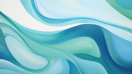 Evocative of the sea's tranquil motion, this digital artwork combines swirls of blue and green in a fluid dance, creating an abstract expression of oceanic calm and serenity.