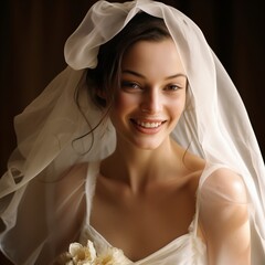 Fototapeta premium portrait of a bride
