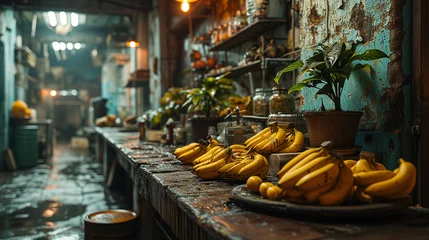 Tuinposter bananas © Kanchana