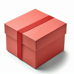 red box isolated on white