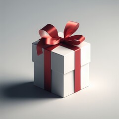 Obraz premium gift box with ribbon