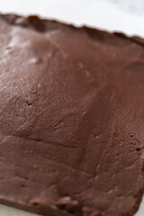 Homemade plain fudge