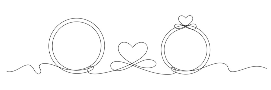 rings and heart