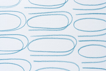 set of cursive loops on blank paper