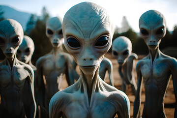 Aliens, extra terrestres ayant  débarqué sur la terre