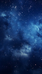 Fototapeta premium Blue Galaxy Space