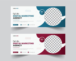 Creative Business Facebook Cover Design.template unique modern design.