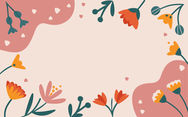 Valentine's day, women's day, spring abstract background poster with copy space. Good for postcards, email header, wallpaper, banner, events, covers, advertising, and more.