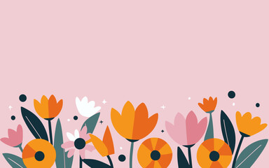 Valentine's day, women's day, spring abstract background poster with copy space. Good for postcards, email header, wallpaper, banner, events, covers, advertising, and more.