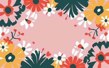 Valentine's day, women's day, spring abstract background poster with copy space. Good for postcards, email header, wallpaper, banner, events, covers, advertising, and more.