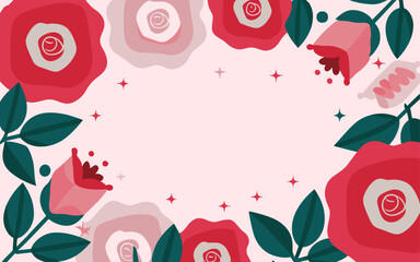 Valentine's day, women's day, spring abstract background poster with copy space. Good for postcards, email header, wallpaper, banner, events, covers, advertising, and more.