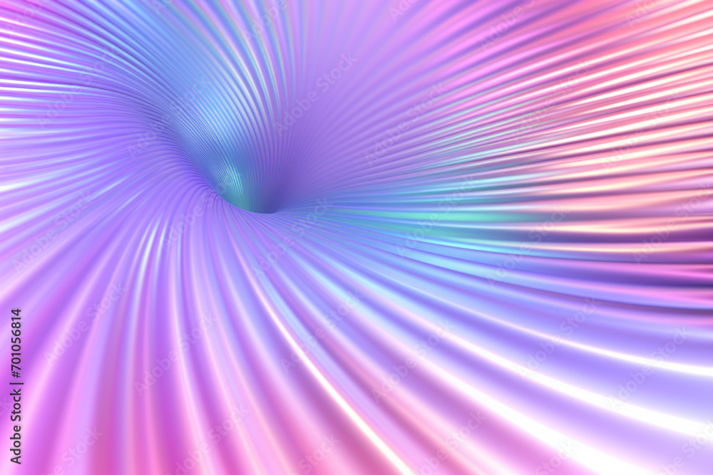 Poster holographic abstract wave, background or pattern, creative design template