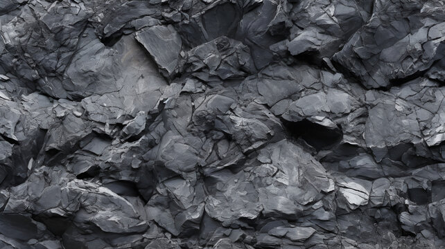 Grey stone texture, simple grey rock background, grunge background, nature black stone and rock with cracks