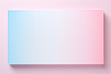 Pink and blue abstract background or pattern with empty mockup frame, creative design template with copyspace