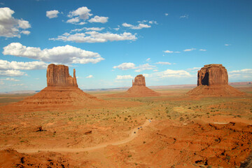 Monument Valley - landscape with traffic